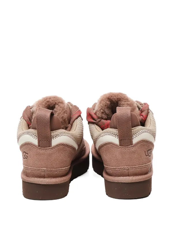 UGG
ribbon-lace leather sneakers