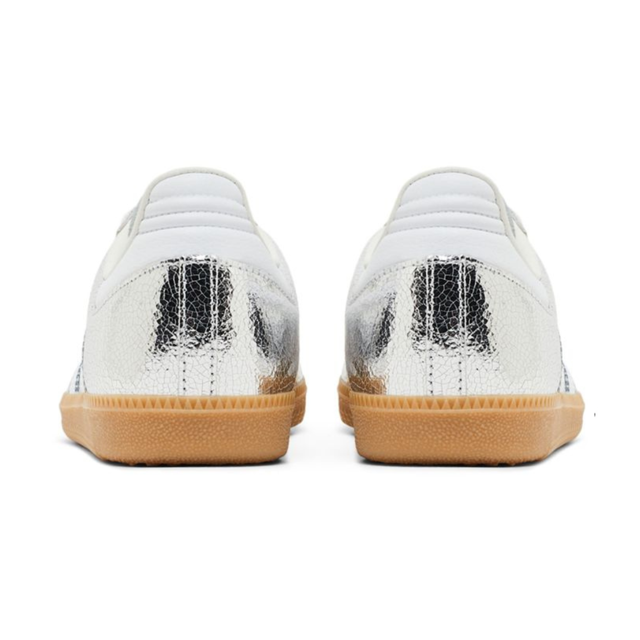 Adidas Samba OG "Silver Metallic Cracked Leather"