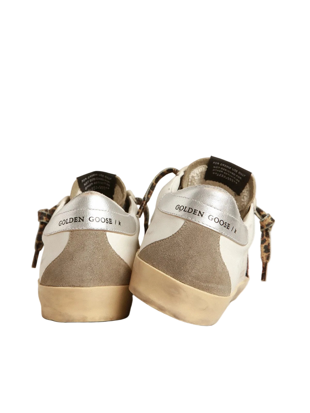 Golden Goose Super-Star with burgundy glitter star and silver heel tab