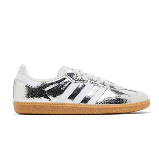 Adidas Samba OG "Silver Metallic Cracked Leather"