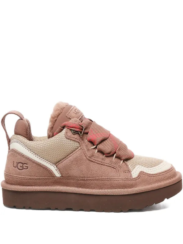 UGG
ribbon-lace leather sneakers