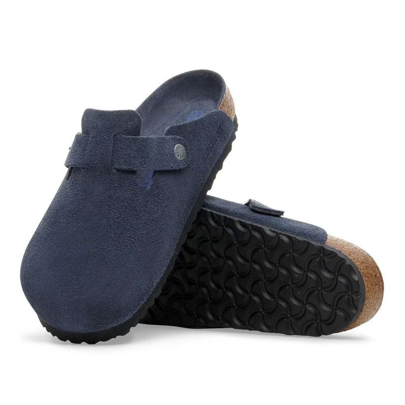 Birkenstock Boston Weichbettung Navy Blue