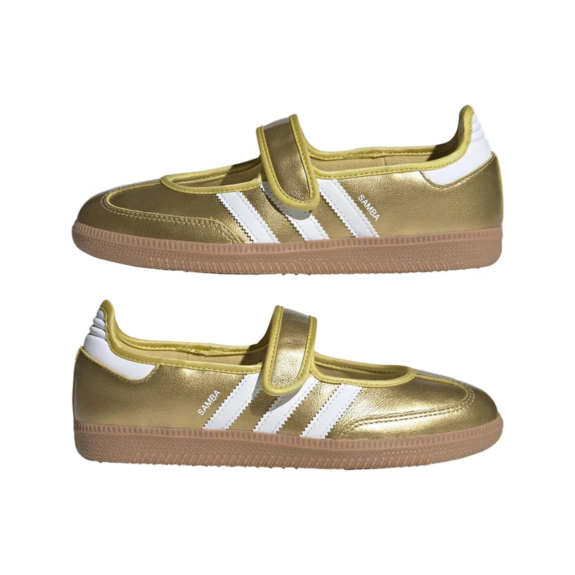Adidas Samba Jane Shoes Gold Metallic