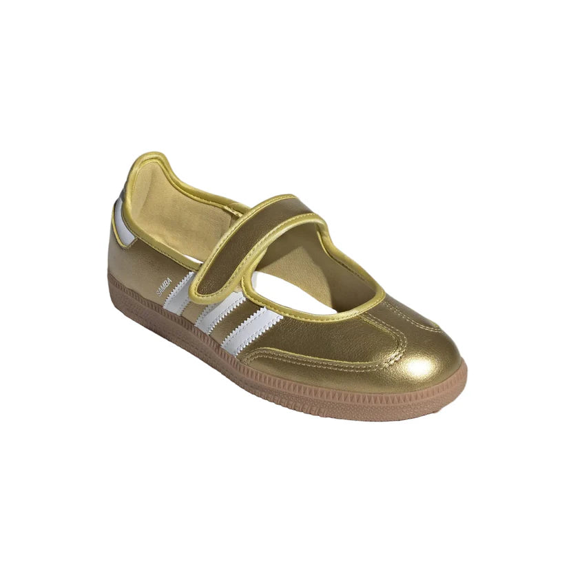 Adidas Samba Jane Shoes Gold Metallic